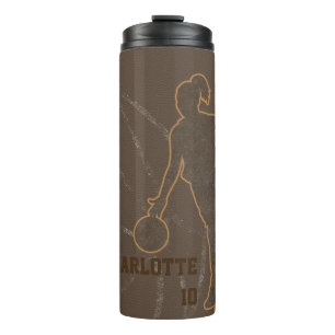 Aangepaste tumbler voor Basketball Girl Thermosbeker