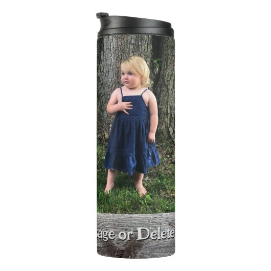 Aangepaste tumblers met Afbeeldingen en namen, Thermosbeker (Geroteerd rechts)