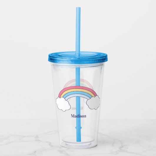 Aangepaste tumoren voor Rainbow Sky Acryl Drinkbeker (Voorkant)