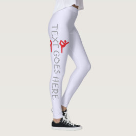 Aangepaste Turnnaam Ontwerp Over Lavendel Leggings