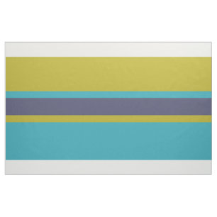 Aangepaste turquoise-, blauwe en Limoen Stripes-st Stof