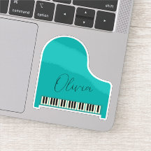 Aangepaste Turquoise Blue Grand Piano Gepersonalis