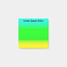 Aangepaste Turquoise, Groen en Geel