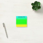 Aangepaste Turquoise, Groen en Geel Post-it® Notes (Kantoor)