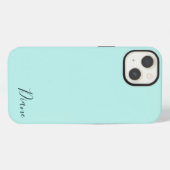 Aangepaste Turquoise iPhone Hoesje (Achterkant horizontaal)