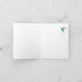 Aangepaste Turquoise kolibries Dank u Opmerking Ka Notitiekaartje (Binnen)