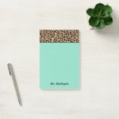 Aangepaste Turquoise Leopard Teacher Post It Notes (Kantoor)