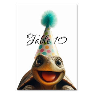 Aangepaste Turtle Tafelkaarten, Kaart