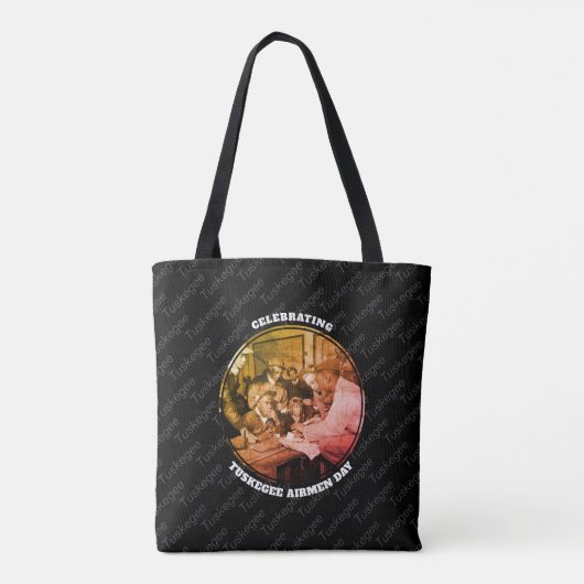 Aangepaste TUSKEGEE AIRMEN Tote Bag (Achterkant)