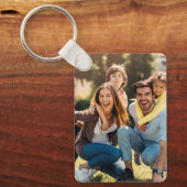 Aangepaste twee foto dubbelzijdig aluminium sleutelhanger (Voorkant)