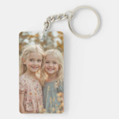 Aangepaste twee foto dubbelzijdige acrylen sleutel sleutelhanger (achterkant)