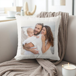 Aangepaste Twee Foto Dubbelzijdige Familie Kussen