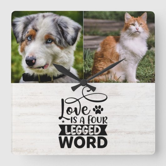 Aangepaste twee foto-elektrische wandklok (Voorkant)