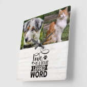 Aangepaste twee foto-elektrische wandklok (Hoek)