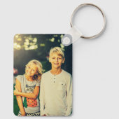 Aangepaste twee foto sleutelhanger (Achterkant)