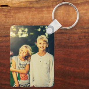 Aangepaste twee foto sleutelhanger