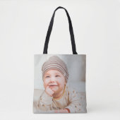 Aangepaste twee foto tote bag (Voorkant)
