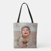 Aangepaste twee foto tote bag (Achterkant)