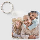 Aangepaste Twee Foto's Dubbelzijdig Sleutelhanger (Voorkant)