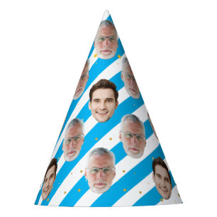 Aangepaste twee gezicht Happy Birthday Decoratie S Feesthoedjes