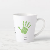 Aangepaste twee handafdrukken We houden van je, ma Latte Mok (Rechts)