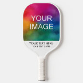Aangepaste twee kanten voegen je foto hier Sjabloo Pickleball Paddle (Voorkant)