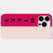 Aangepaste twee kleur blok Roos Raspberry grote na Case-Mate iPhone Case (Achterkant (horizontaal))