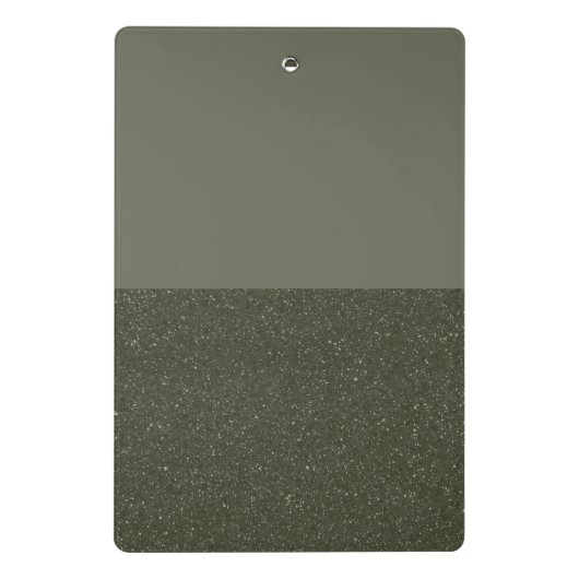 Aangepaste twee-tonige groene Glitter Base Mini Kl Klembord (Achterkant)