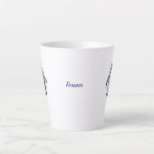 Aangepaste Twee-zijdige Afbeelding Latte Mok Sjabl (Voorkant)