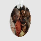 Aangepaste twee zijdige foto Kerst Acryl Ornament (voorkant)