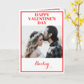 Aangepaste tweefoto Valentijnsdag gevouwen kaart (Gele Bloem)