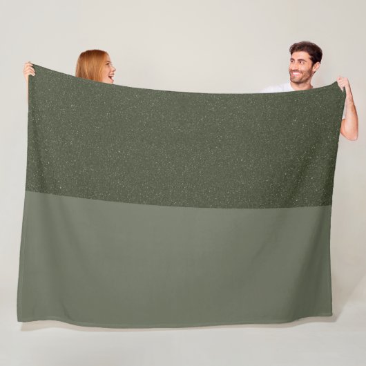 Aangepaste tweekleurige mos fleece deken met textu (In situ)