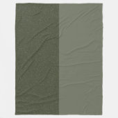 Aangepaste tweekleurige mos fleece deken met textu (Voorkant)