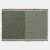 Aangepaste tweekleurige mos groene getextureerde g deken (Voorkant)