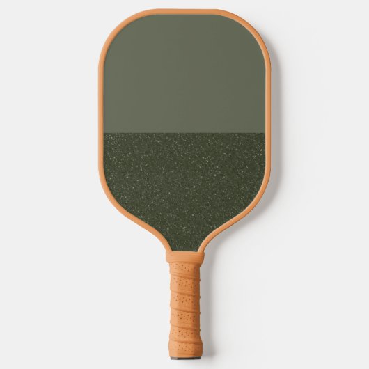 Aangepaste tweekleurige mos groene pickleball padd paddle (Voorkant)