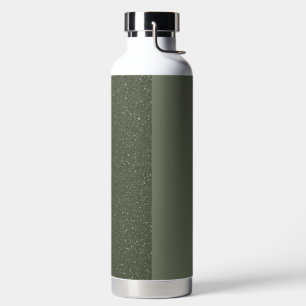 Aangepaste tweekleurige mos groene waterfles