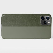 Aangepaste tweekleurige Moss Green iPhone 11 Pro M Hoesje (Achterkant horizontaal)
