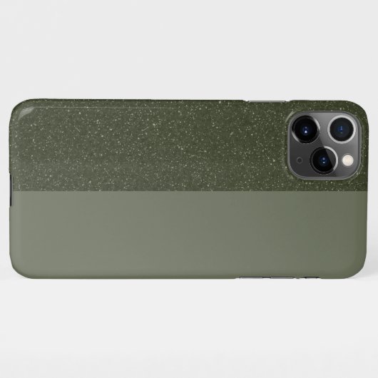 Aangepaste tweekleurige Moss Green iPhone 11 Pro M iPhone Hoesje (Achterkant horizontaal)