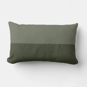 Aangepaste tweekleurige Moss Green Lumbar Sierkuss Kussen