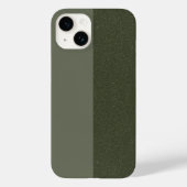 Aangepaste tweekleurige Moss Green Texture iPhone  Case-Mate iPhone Case (Achterkant)