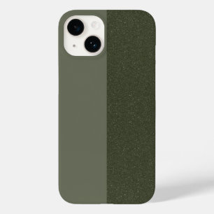 Aangepaste tweekleurige Moss Green Texture iPhone  Case-Mate iPhone 14 Hoesje