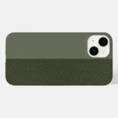 Aangepaste tweekleurige Moss Green Texture iPhone  Case-Mate iPhone Case (Achterkant (horizontaal))
