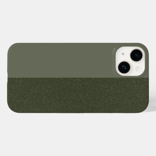 Aangepaste tweekleurige Moss Green Texture iPhone Case-Mate iPhone Case (Achterkant (horizontaal))
