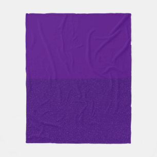 Aangepaste tweekleurige Paarse fleecedeken Fleece Deken