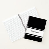 Aangepaste tweetonige naam Script Corporate Gift J Notitieboek (Binnen)