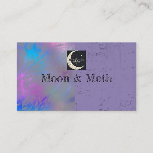 Aangepaste tweetonige structuur met QR-code Visitekaartje (Voorkant)