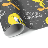 Aangepaste TWEETY™ Vogel Vrolijk Kerstfeest Cadeaupapier (Rol Hoek)