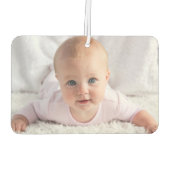 Aangepaste tweezijdige Baby Foto op maat van auto Luchtverfrisser (Achterkant)