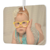 Aangepaste tweezijdige Baby Foto op maat van auto Luchtverfrisser (Links)