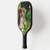 Aangepaste tweezijdige foto gepersonaliseerd pickleball paddle (Links)